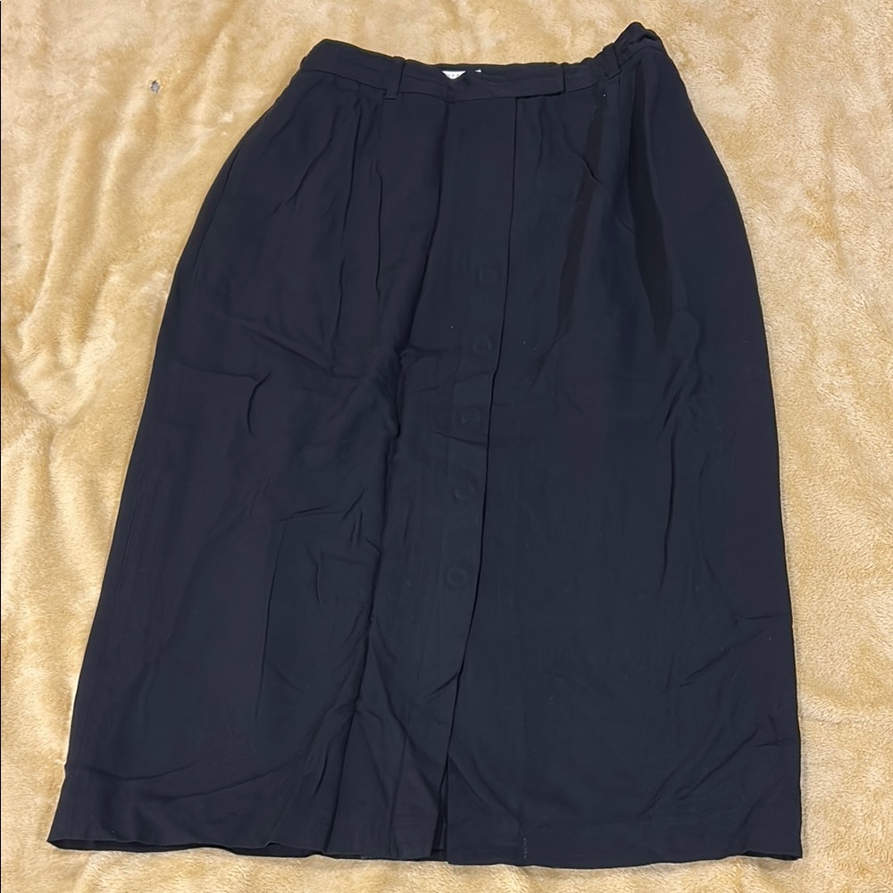 Elisabeth by Liz Claiborne black button down skirt